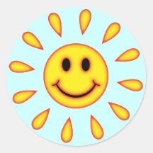 Sunshine Smiley Face Stickers