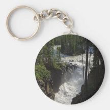 Sunwapta Falls In Jasper National Park Keychains