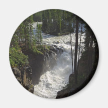 Sunwapta Falls In Jasper National Park Fridge Magnet