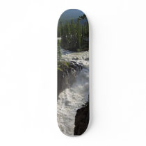 Sunwapta Falls In Jasper National Park Skateboard Deck