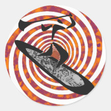 SUP DAVES WAYS ROUND STICKER