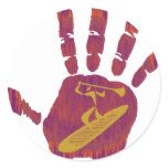 SUP THE HAND ROUND STICKER
