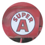 Super A Vintage Truck Round Sticker