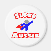 Super Aussie Refrigerator Magnet