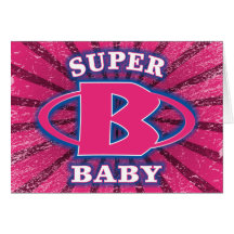 Super Baby Girls Greeting Card