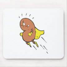 super bean cartoon character mouse pad