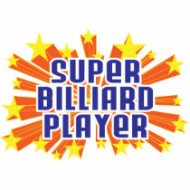 Super Billiard Player Acrylic Cut Outs