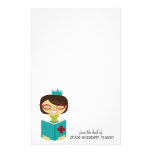 Super Cute Girly Girl Princess Bookworm Stationery