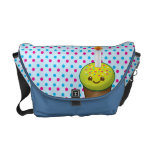 Super cute Yummy cupcake with a smile messenger ba Commuter Bags