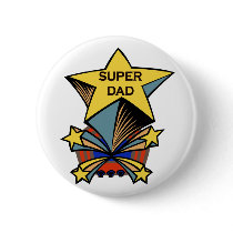 Super Dad Pinback Button