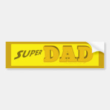 Super Dad for Father Bumper Sticker