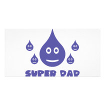 super dad icon picture card