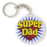 Super Dad, Superhero Red/Yellow/Blue keychains