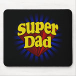 Super Dad, Superhero Red/Yellow/Blue Mouse Pads