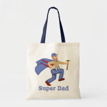 Super Dad Tote Bags