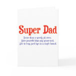 Super Dad with super powers t-shirts and gifts cards