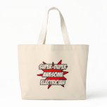 Super Duper Awesome Electrician Canvas Bags