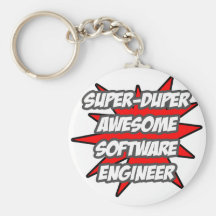 Super Duper Awesome Software Engineer Keychains