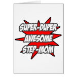 Super Duper Awesome Step-Mom Greeting Cards