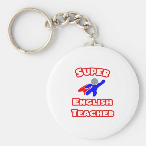 Super English Teacher Keychains