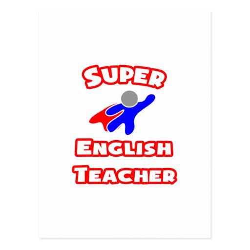 Super English Teacher Post Card