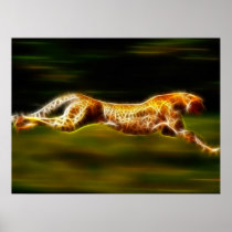 Super Fast Cheetah Hunting His Prey posters