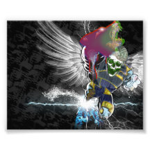 Super Flying Wolf Punch Art Photo