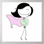 Super Girl Black Hair posters