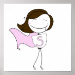 Super Girl Brunette posters