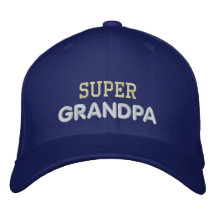 Super Grandpa Embroidered Baseball Caps
