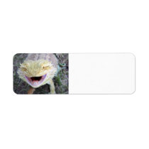 Super Happy Bearded Dragon Custom Return Address Labels
