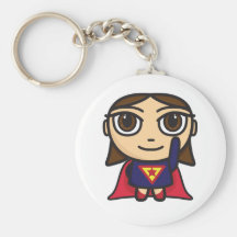 Super Hero Girl Character Keychain