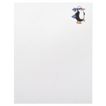 super hero penguin letterhead