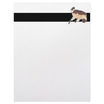 super hero strong doughnut character letterhead template