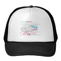 Super Heroes are Real USCG Wife Trucker Hats