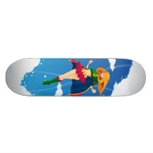 Super heroine Skateboard