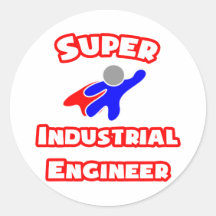 Super Industrial Engineer Round Stickers