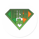 Super Irishman Irelang Flag Sticker