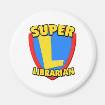 Super Librarian Fridge Magnets