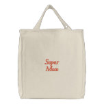 "Super Mom" Embroidered Bag