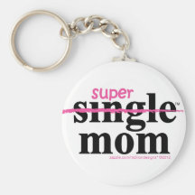 Super Mom Gifts for Single Moms by MDillon Designs Keychain