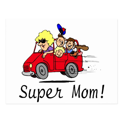 Super Mom (Van) Postcards