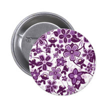Super Purple Ninja Warriors Pinback Buttons