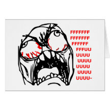 super rage face meme rofl cards