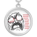 super rage face meme rofl custom necklace
