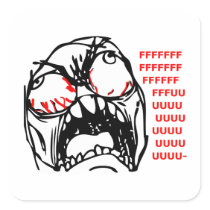 super rage face meme rofl stickers