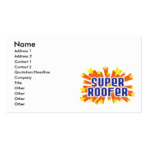 Super Roofer Business Card Templates