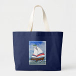 Super Sailboat on the High Sea Tote Bags