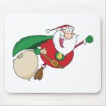 Super Santa Claus Fly Mousepad