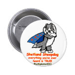 Super Sheltie Merle Buttons
